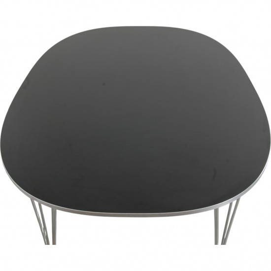 Piet Hein sort 100 års jubilæums Super ellipse bord 170x100 Cm