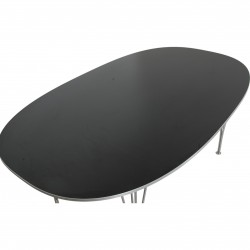 Piet Hein sort 100 års jubilæums Super ellipse bord 170x100 Cm