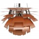 Ny Poul Henningsen kobber Kogle lampe 48 Cm
