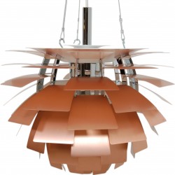 Ny Poul Henningsen kobber Kogle lampe 48 Cm