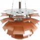 Ny Poul Henningsen kobber Kogle lampe 48 Cm
