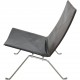 Poul Kjærholm PK-22 chair in black grace leather