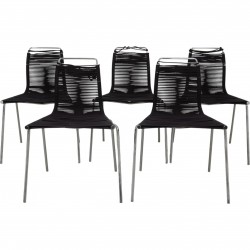 Set of four Poul Kjærholm PK2 chairs