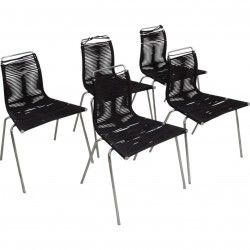 Set of four Poul Kjærholm PK2 chairs