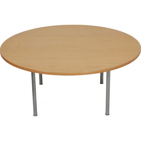 Hans Wegner cirkulært sofabord af eg 120 cm