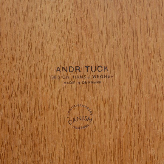 Hans Wegner cirkulært sofabord af eg 120 cm