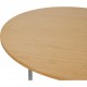 Hans Wegner cirkulært sofabord af eg 120 cm
