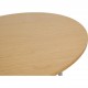 Hans Wegner cirkulært sofabord af eg 120 cm