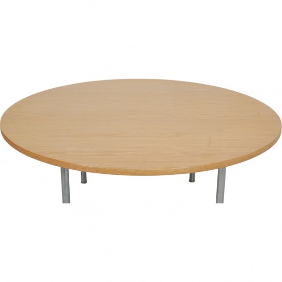 Hans Wegner cirkulært sofabord af eg 120 cm