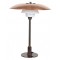 Poul Henningsen PH 3,5/2 Bordlampe med stel af bruneret messing
