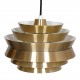 Carl Thore Pendant lamp with brass shade and white lacquered aluminium Ø: 25