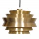 Carl Thore Pendant lamp with brass shade and white lacquered aluminium Ø: 25