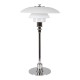 Poul Henningsen Ny 2/1 bordlampe med hvide opal glas