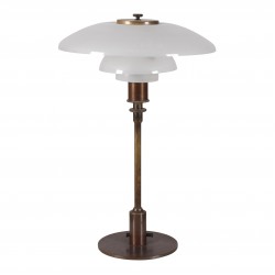 Poul Henningsen PH 3-2 bordlampe med mat skærme Ø: 30