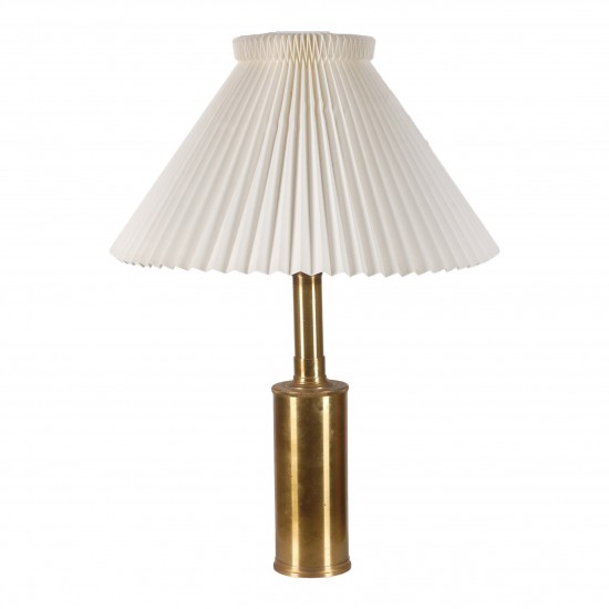 Biilmann-Petersen for Le Klint, telescope brass table lamp, H: 55-67 cm 