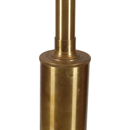 Biilmann-Petersen for Le Klint, telescope brass table lamp, H: 55-67 cm 