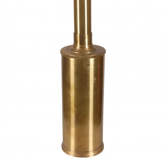 Biilmann-Petersen for Le Klint, telescope brass table lamp, H: 55-67 cm 