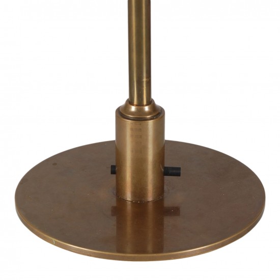 Poul Henningsen PH 4/3 bordlampe med stel af bruneret messing
