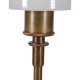 Poul Henningsen PH 4/3 table lamp with a burnished brass frame