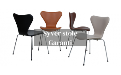 Markedets Bedste Garanti på Renoverede Syver Stole - Vores Stole holder bedst!