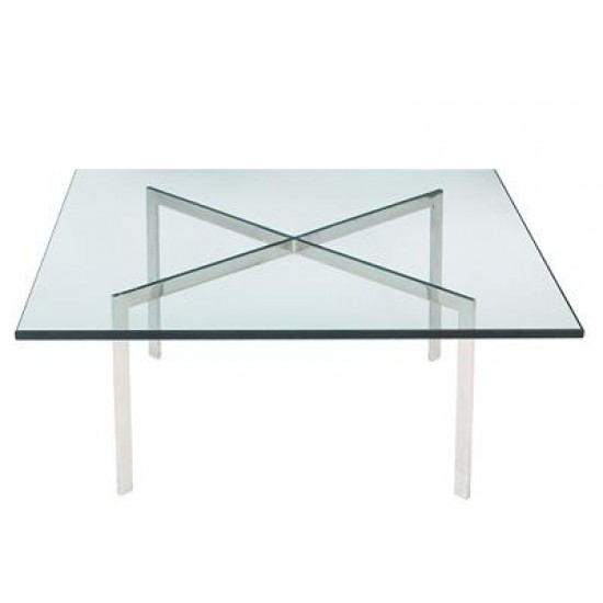 Ludwig Mies van der Rohe 1886-1969. Barcelona coffee table with a chromed steel frame