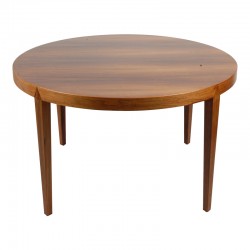Severin Hansen Circular coffee table of veneered rosewood Severin Hansen Circular coffee table of veneered rosewood