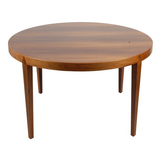 Severin Hansen Circular coffee table of veneered rosewood
