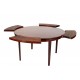 Dyrlund Circular dining table, model 'Flip-flap', rosewood