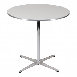 Arne Jacobsen cafebord med hvid laminat Ø: 75 cm Arne Jacobsen cafebord med hvid laminat Ø: 75 cm