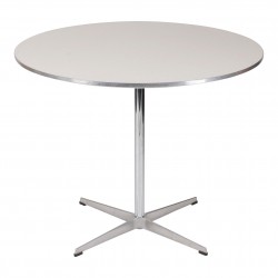Arne Jacobsen cafebord med hvid laminat Ø: 90 cm Arne Jacobsen cafebord med hvid laminat Ø: 90 cm