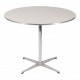 Arne Jacobsen cafebord med hvid laminat Ø: 90 cm