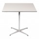 Arne Jacobsen cafebord med hvid laminat 80 x 80 cm Arne Jacobsen cafebord med hvid laminat 80 x 80 cm