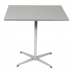 Arne Jacobsen cafebord med grå laminat 80 x 80 cm Arne Jacobsen cafebord med grå laminat 80 x 80 cm