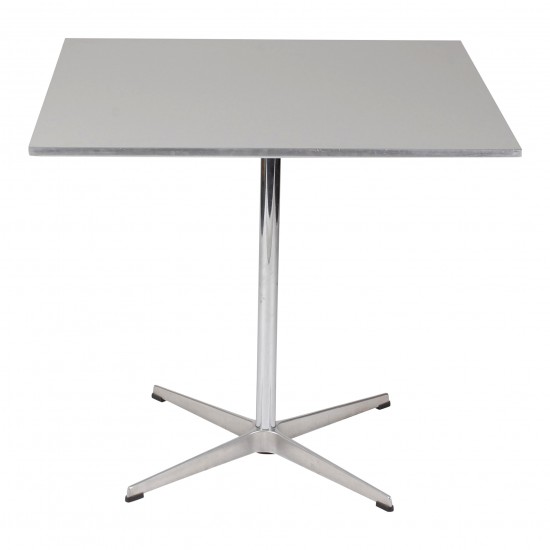 Arne Jacobsen Grey laminate Café table 80 x 80 cm