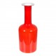 Otto Brauer/Holmegaard Red glass vase H: 25