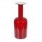 Otto Brauer/Holmegaard Dark red glass vase H: 25