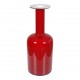 Otto Brauer/Holmegaard Dark red glass vase H: 25