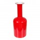 Otto Brauer/Holmegaard Red glass vase H: 31