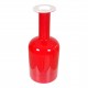 Otto Brauer/Holmegaard Red glass vase H: 43