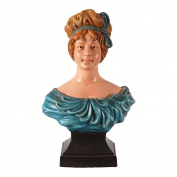 Danish ceramic painted bust of a woman Danish ceramic painted bust of a woman