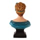 Danish ceramic painted bust of a woman