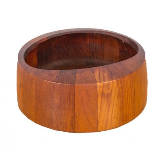 Jens Harald Quistgaard massic teak wood bowl with an oval top