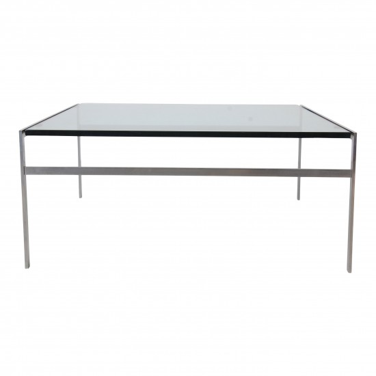 Fabricius and Kastholm glass coffee table BO-553 100x100 cm