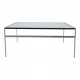 Fabricius and Kastholm glass coffee table BO-553 100x100 cm