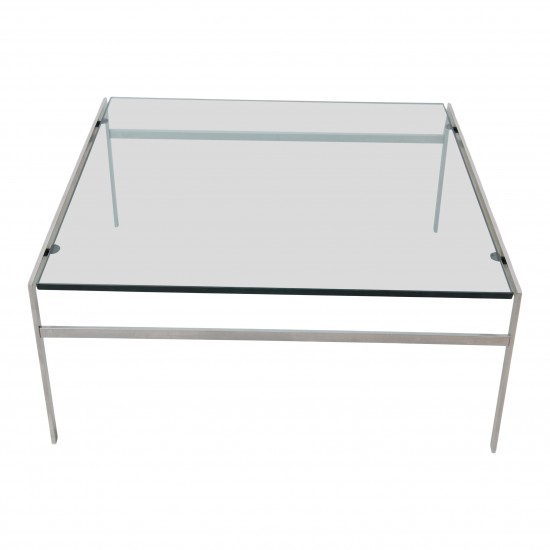 Fabricius and Kastholm glass coffee table BO-553 100x100 cm