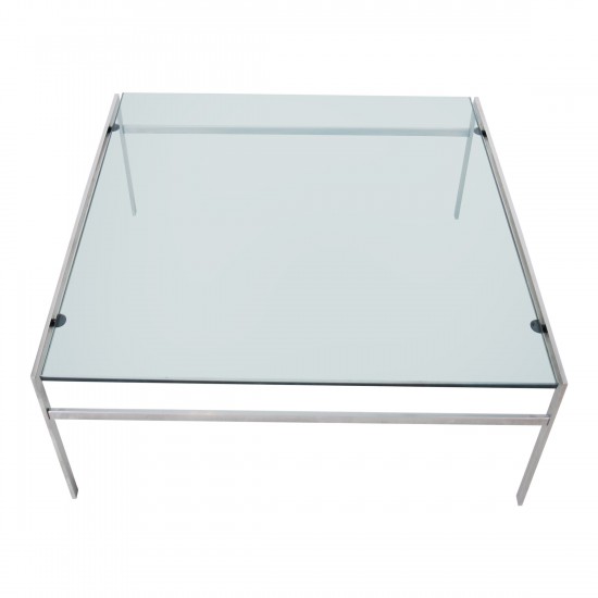 Fabricius and Kastholm glass coffee table BO-553 100x100 cm