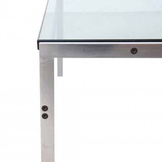 Fabricius and Kastholm glass coffee table BO-553 100x100 cm