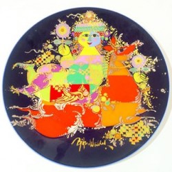 Rosenthal Bjørn Wiinblad Fad Diam: 33 Rosenthal Bjørn Wiinblad Fad Diam: 33