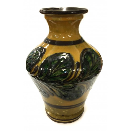 Herman Kähler udført i bly glasur vase H: 22 cm