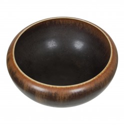 Saxbo brun skål H: 13 Cm